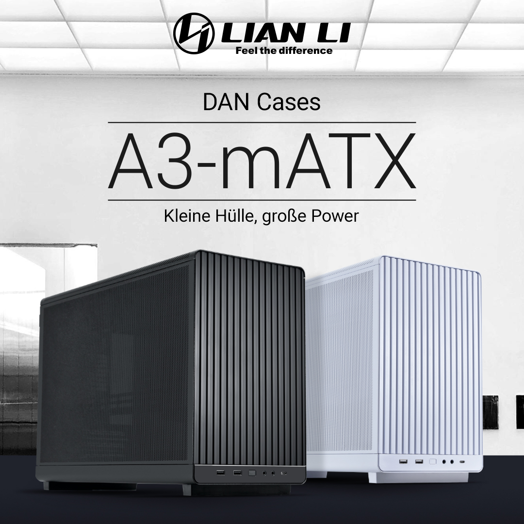 Lian Li DAN Cases A3-mATX Gehäuse - jetzt neu bei Caseking